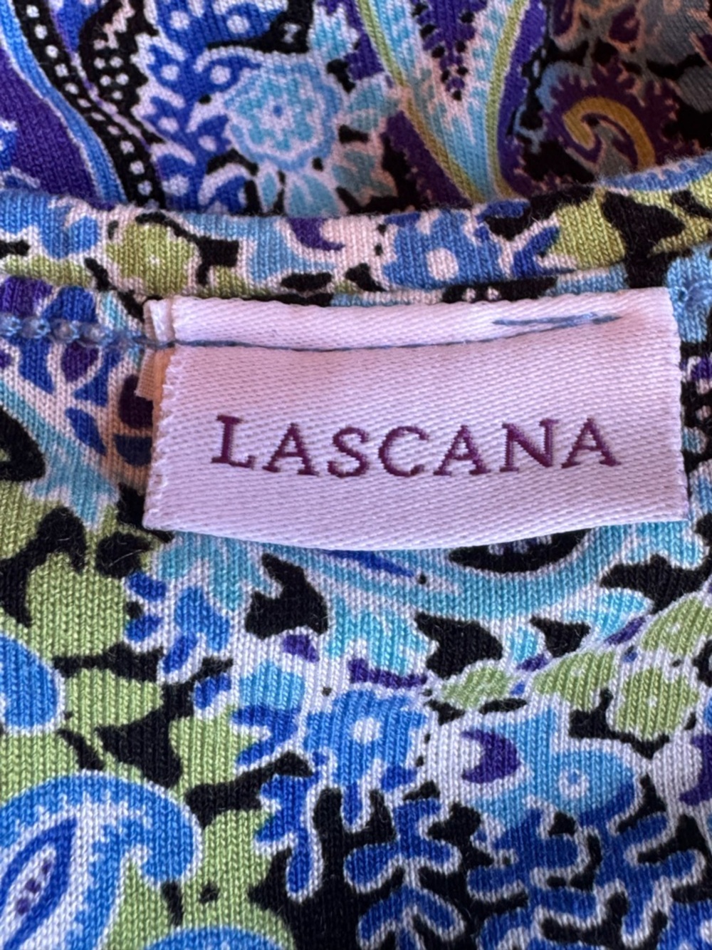 Lascana Sleeveless Paisley Print Sundress in Blue small - Picture 7 of 8